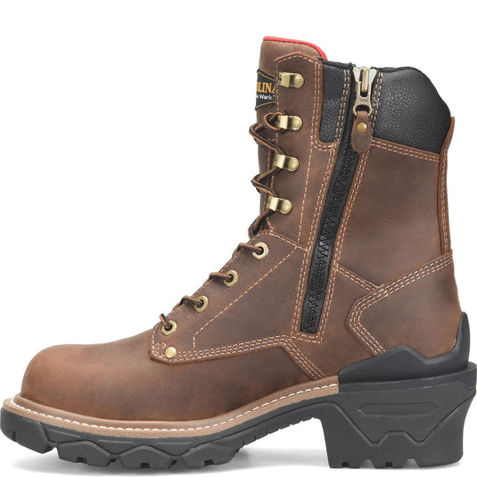CA7839 - Carolina Cardinal 8" Side-Zip Composite Toe Logger