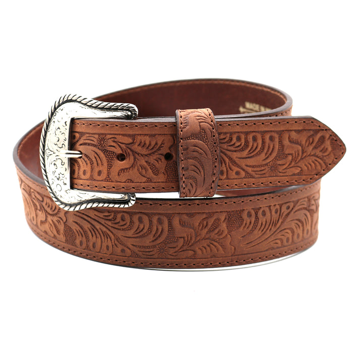 CP1005 - Cowboy Prayer Brown Cowhide Leather Belt
