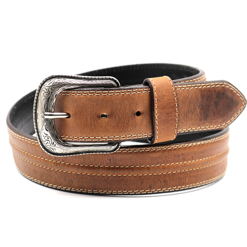 Load image into Gallery viewer, CP1011 - Cowboy Prayer Oiled Cowhide Leather Belt
