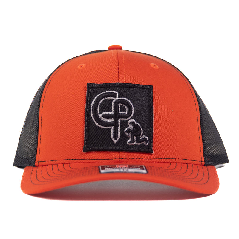 Load image into Gallery viewer, CP112 - Cowboy Prayer 3D Black Orange/Black Cap
