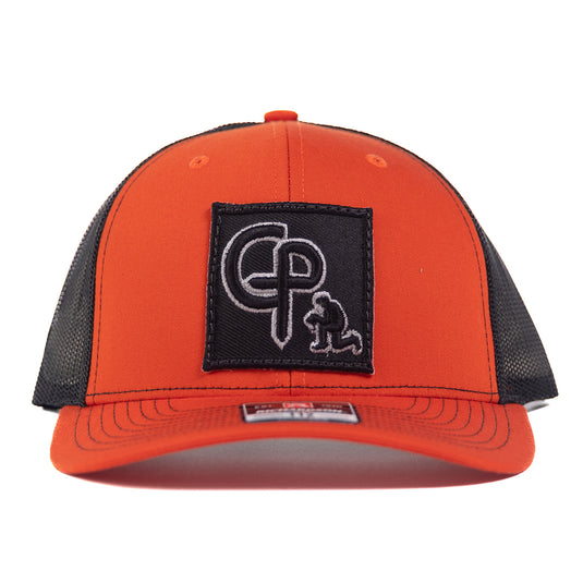 CP112 - Cowboy Prayer 3D Black Orange/Black Cap