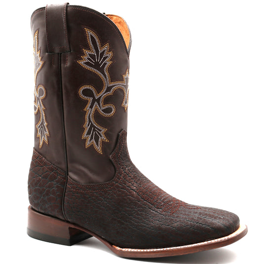 CP1703 - Cowboy Prayer Hand Crafted Genuine Brown Bullhide Shoulder Boots