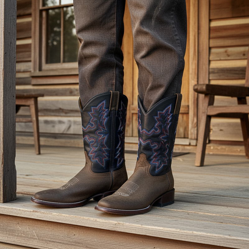 Load image into Gallery viewer, CP5001 - Cowboy Prayer Men's Oiled Cowhide Western Boot
