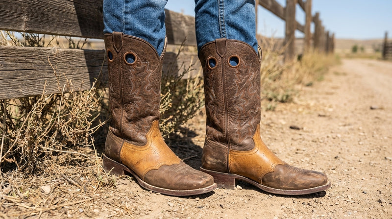 Load image into Gallery viewer, CP5005 - Cowboy Prayer Men's Chocolate Western Boot With Overlay
