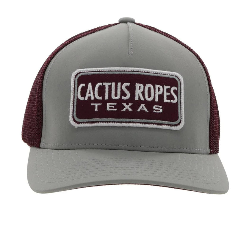 Load image into Gallery viewer, CR084 - Hooey &quot;CR084&quot; Grey/Maroon Hat
