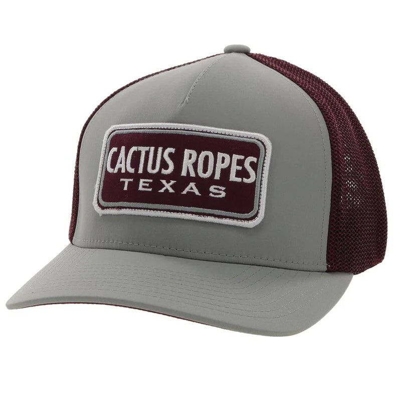 Load image into Gallery viewer, CR084 - Hooey &quot;CR084&quot; Grey/Maroon Hat
