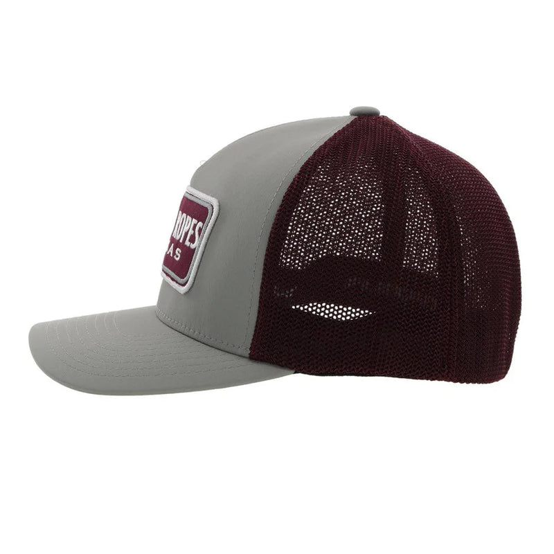 Load image into Gallery viewer, CR084 - Hooey &quot;CR084&quot; Grey/Maroon Hat
