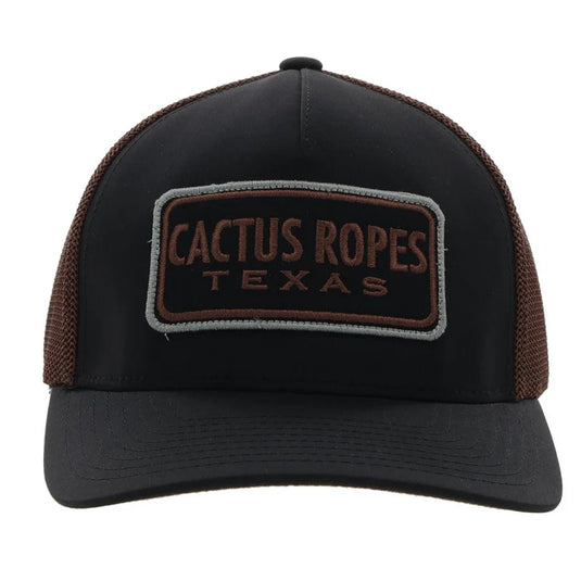 CR085 - Hooey  "CR85" Cactus Ropes Black/Brown Hat