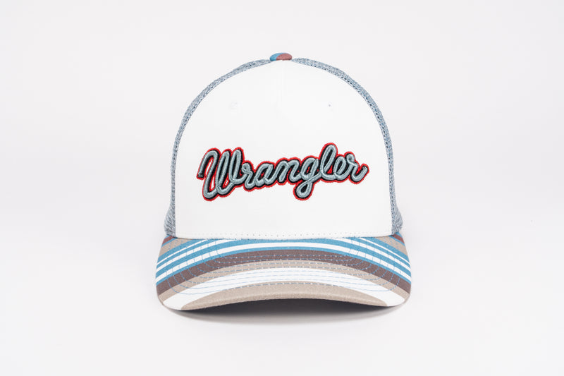 Load image into Gallery viewer, WRNGCST0003 - Wrangler Boot Stitch White/Light Gray Cap
