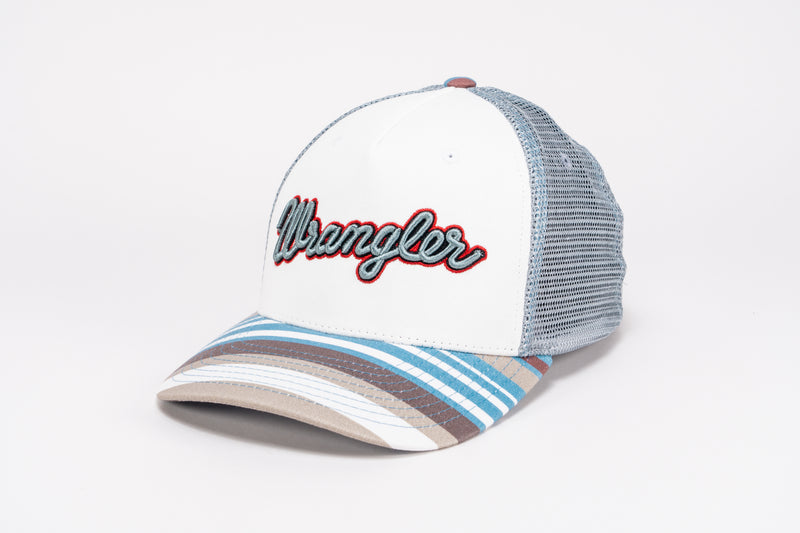 Load image into Gallery viewer, WRNGCST0003 - Wrangler Boot Stitch White/Light Gray Cap

