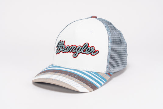 WRNGCST0003 - Wrangler Boot Stitch White/Light Gray Cap