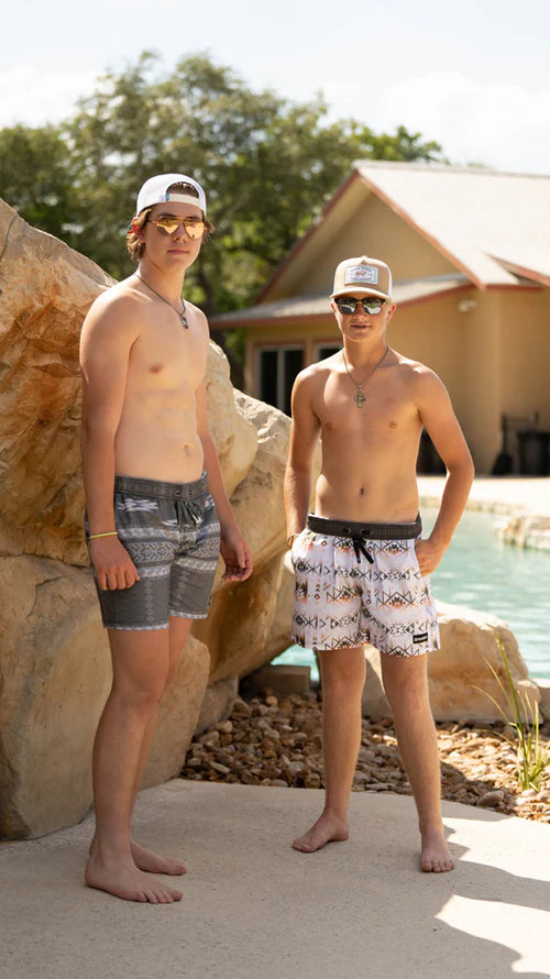 Load image into Gallery viewer, HB2024-WHBK - Hooey "Bigwake" White/Aztec Board Short
