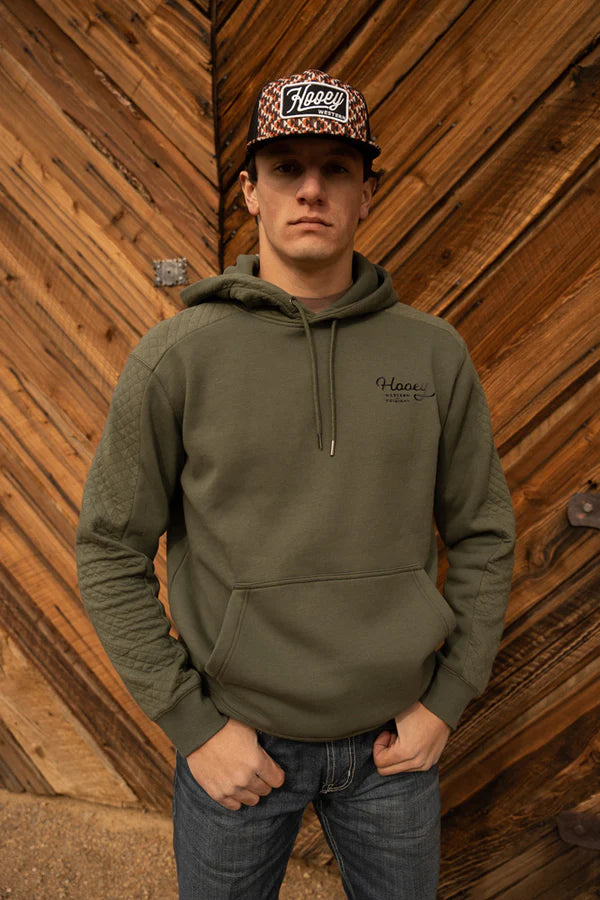 Load image into Gallery viewer, HH1230OL - Hooey &quot;Canyon&quot; Olive w/Black Logo Hoody
