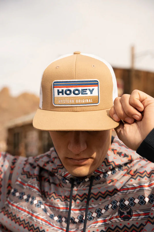 2335T-TNWH - HOOEY  "HORIZON" TAN/WHITE HAT