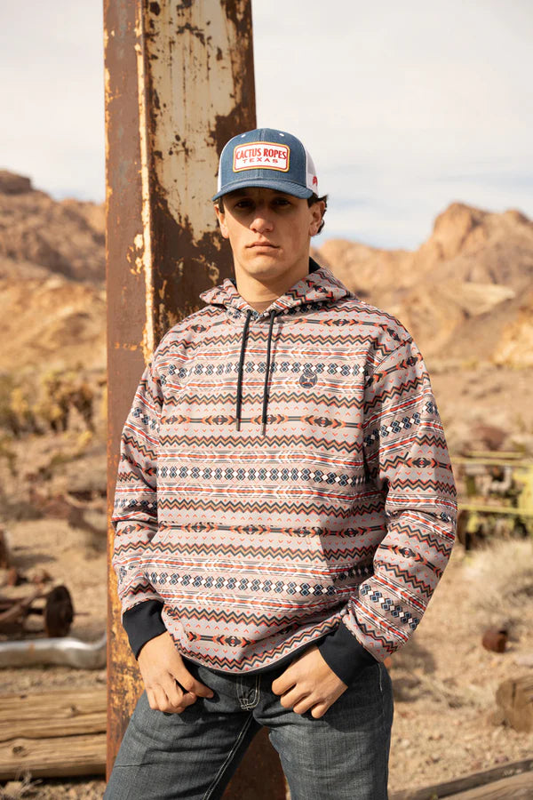 Load image into Gallery viewer, HH1233AZNV - Hooey &quot;Mesa&quot; Aztec/Navy Hoody
