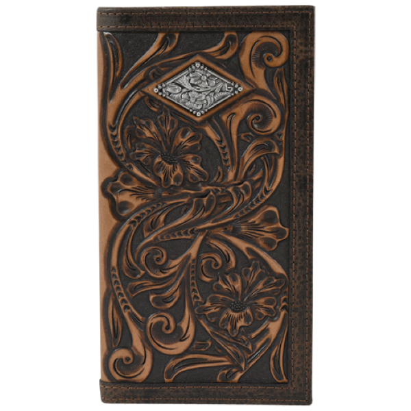 22054767W6 - Justin Rodeo Wallet Classic Tooling w/Concho