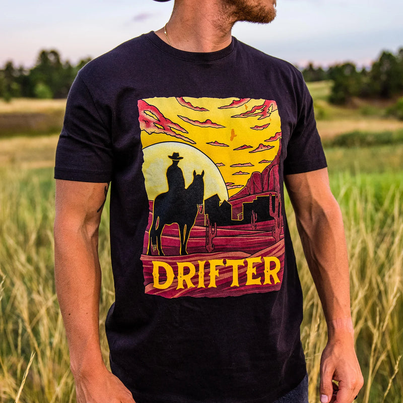 Load image into Gallery viewer, OUT60013 - Outlaw DRIFTER Black T Shirt
