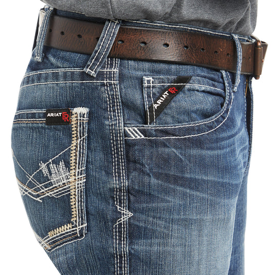 10018365 - Ariat Men's FR M4 Relaxed Ridgeline Boot Cut Jean