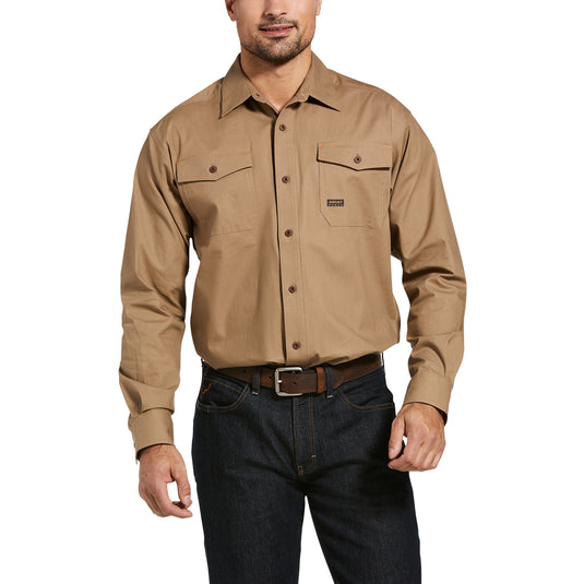 10032998 - Ariat Men's Rebar Made Tough DuraStretch Classic Fit Work Shirt