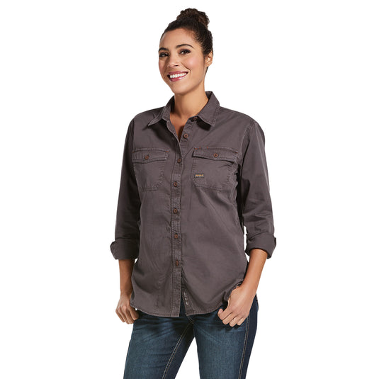 10032884 - Ariat Women's Rebar Washed Twill Work Shirt