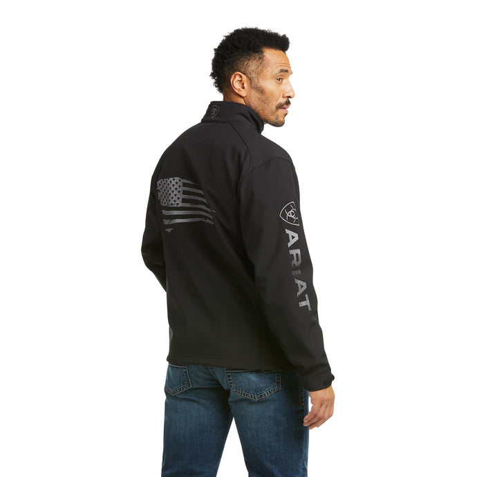 10037439 - Ariat Men's Logo 2.0 Patriot Softshell Water Resistant Jacket