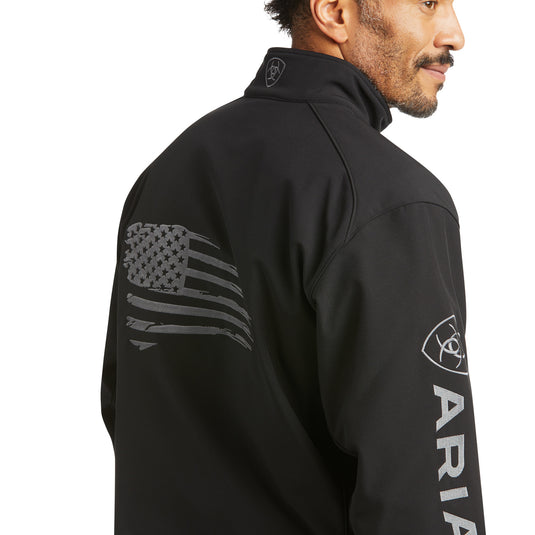 10037439 - Ariat Men's Logo 2.0 Patriot Softshell Water Resistant Jacket