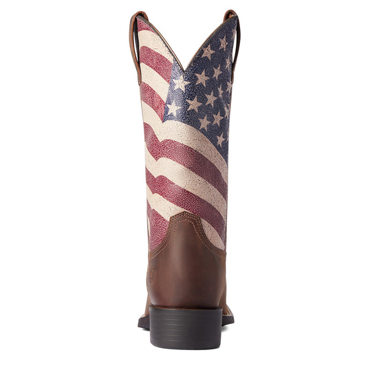 10038397 - Ariat Women's Round Up Patriot Western Boot