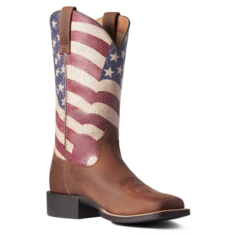 Load image into Gallery viewer, 10038397 - Ariat Women's Round Up Patriot Western Boot
