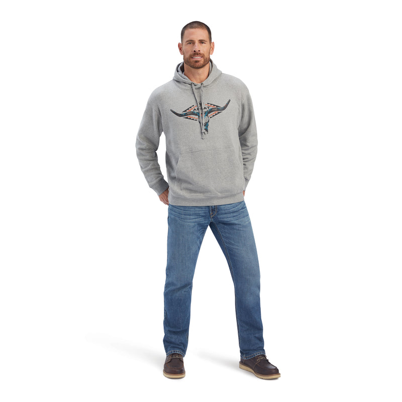 Load image into Gallery viewer, 10041725 - Ariat Men&#39;s Horns Southwest Sweatshirt
