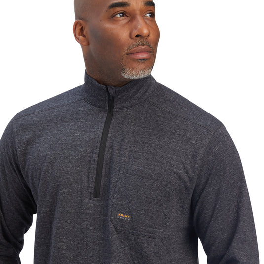 10041415 - Ariat Men's Rebar Foundation 1/4 Zip Shirt