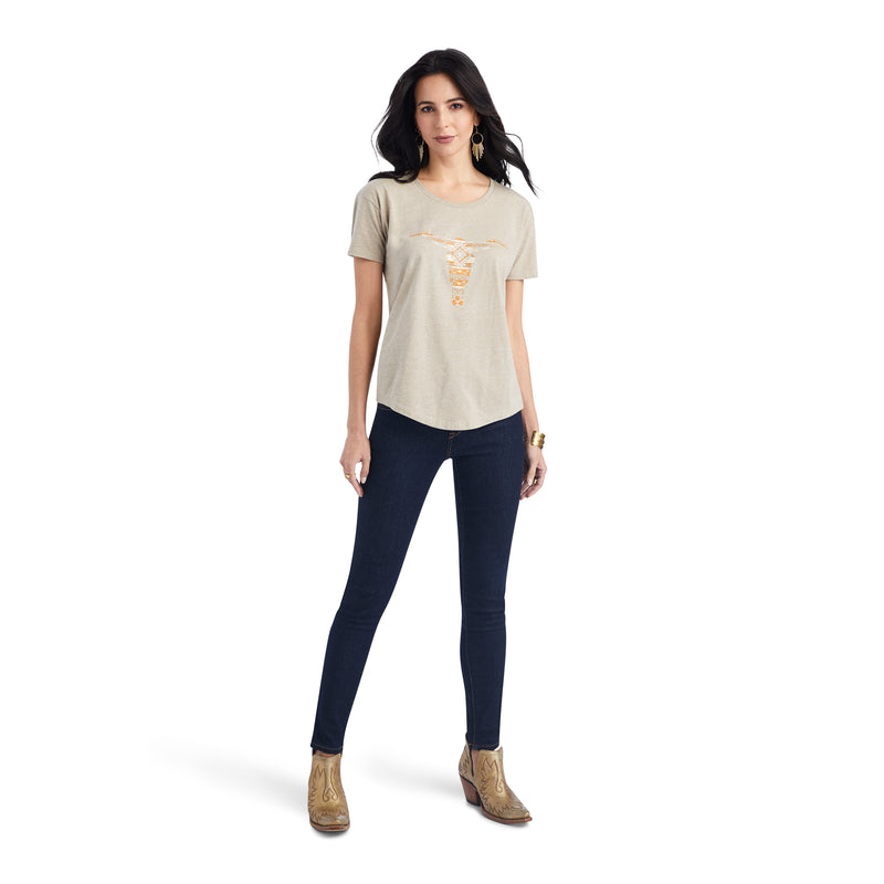 Load image into Gallery viewer, 10042718 - Ariat Women&#39;s Blanket Skull Tee
