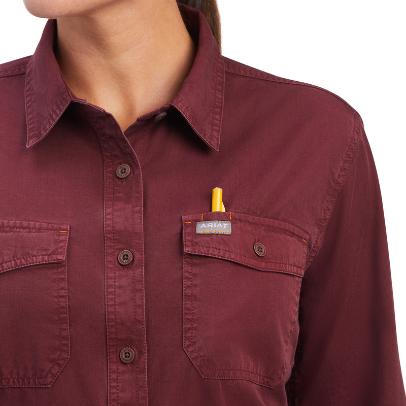 Load image into Gallery viewer, 10041433 - Ariat Women's Rebar Washed Twill Work Shirt
