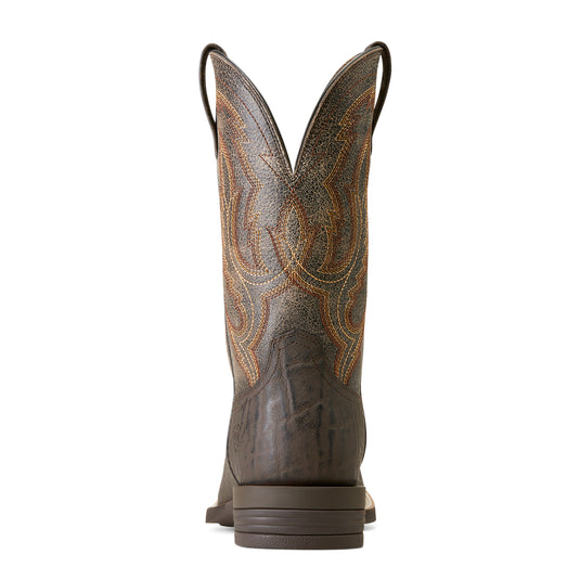 10046977 - Ariat Men's Steadfast Chocolate Elephant Print Western Boot