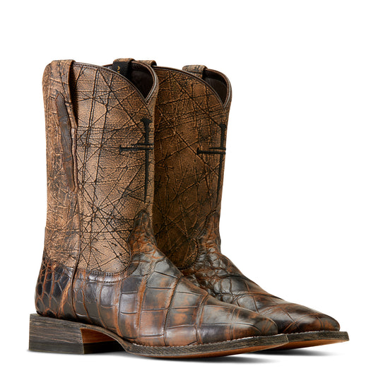 10047000 - Ariat Men's Backwater American Alligator Cowboy Boot