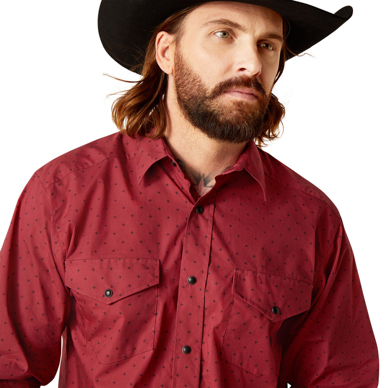 Load image into Gallery viewer, 10047386 - Ariat Men&#39;s Norwin Classic Fit Shirt Tibetan Red
