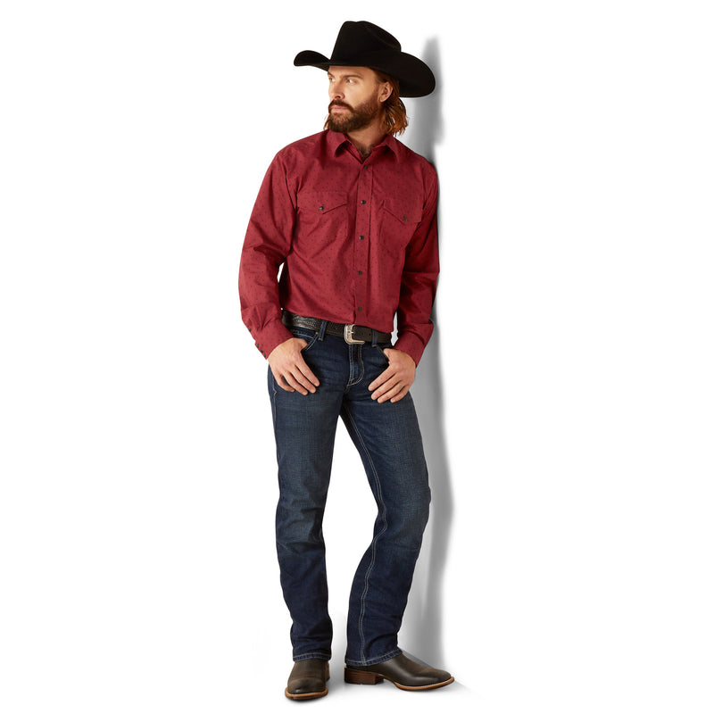 Load image into Gallery viewer, 10047386 - Ariat Men&#39;s Norwin Classic Fit Shirt Tibetan Red
