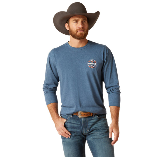 10047880 - Ariat Men's Western Geo Fill T-Shirt