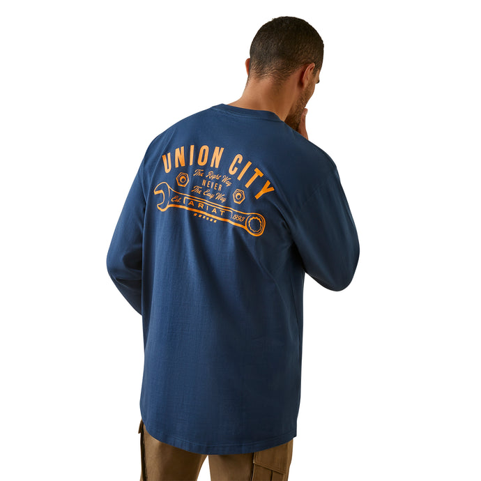 10046343- Ariat Rebar Cotton Strong Union City T-Shirt