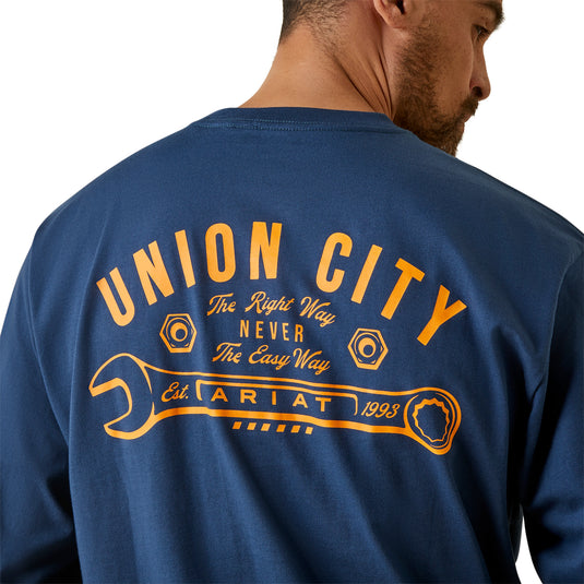10046343- Ariat Rebar Cotton Strong Union City T-Shirt
