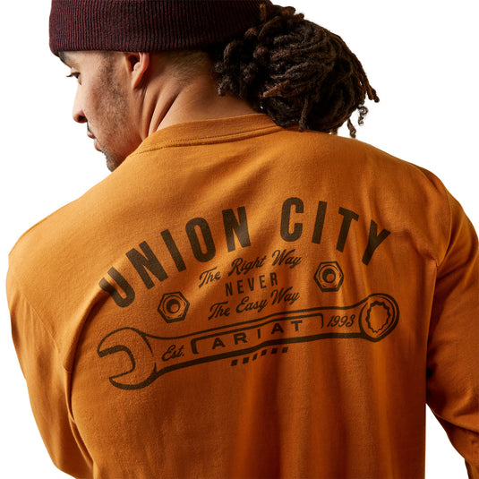 10046344- Ariat Rebar Cotton Strong Union City T-Shirt