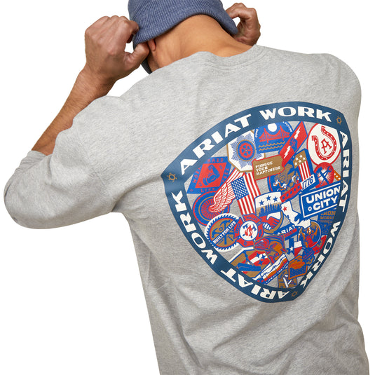 10046351 - Ariat Rebar Workman Patches T-Shirt