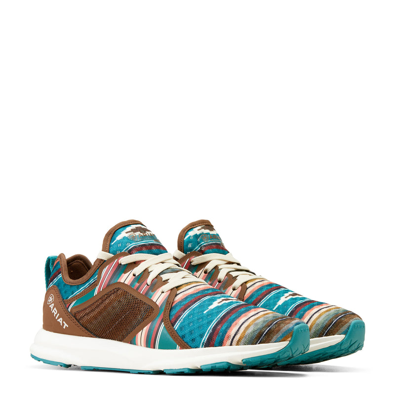 Load image into Gallery viewer, 10046874 - Ariat Women's Fuse Pastel Turquoise/Stripe Shoe

