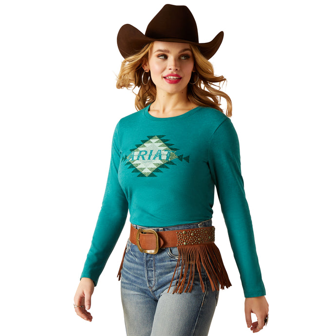 10047917 - Ariat Women's Southwest Logo T-Shirt