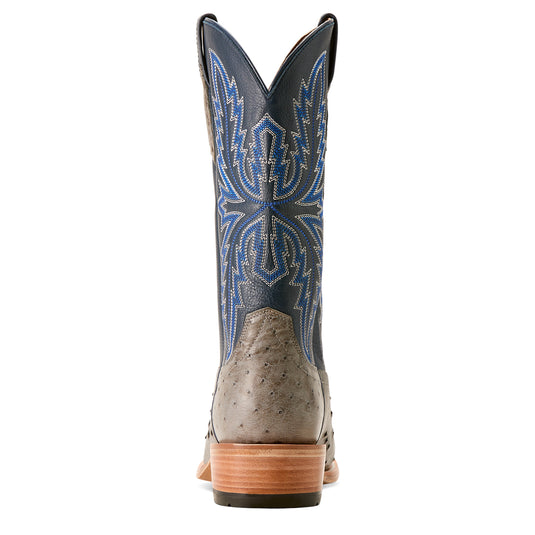 10053826 - Ariat Men's Futurity Relentless Buckles Full Quill Ostrich Cowboy Boot