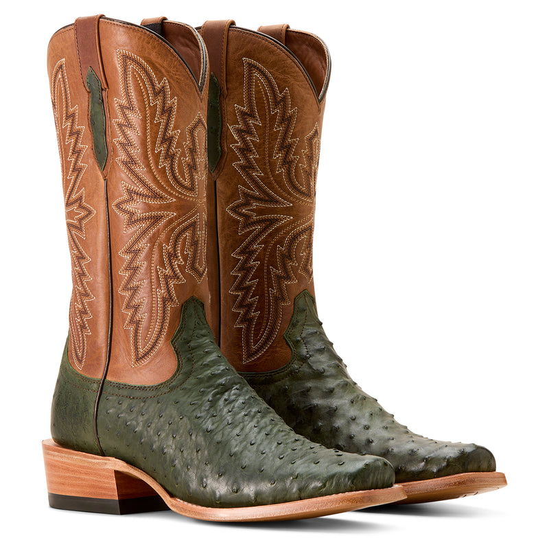 Load image into Gallery viewer, 10053827 - Ariat Men's Futurity Relentless Buckles Full Quill Ostrich Cowboy Boot
