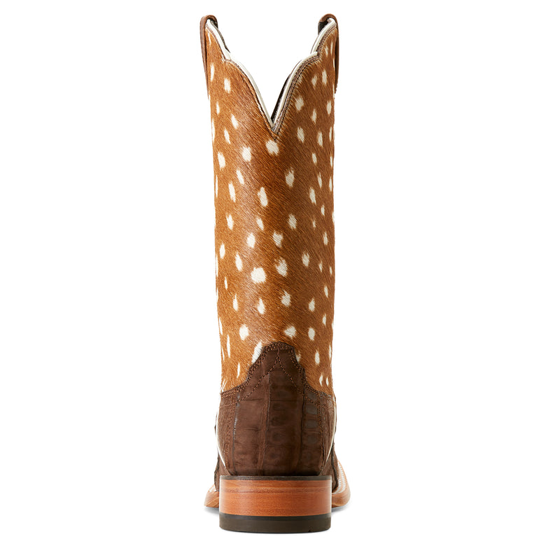 Load image into Gallery viewer, 10053713 - Ariat Women's Frontier Angelina Sueded Caiman Belly Western Boot
