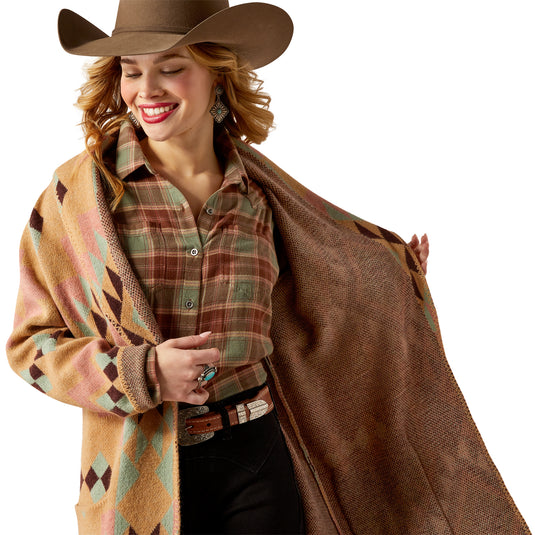 10053982 - Ariat Women's Sunset Chic Blanket Coat