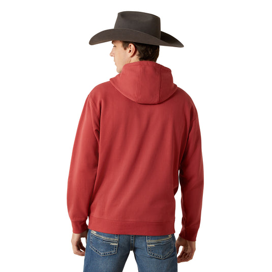 10062494 - Ariat Men's Liquid Stamp Flag Hoodie