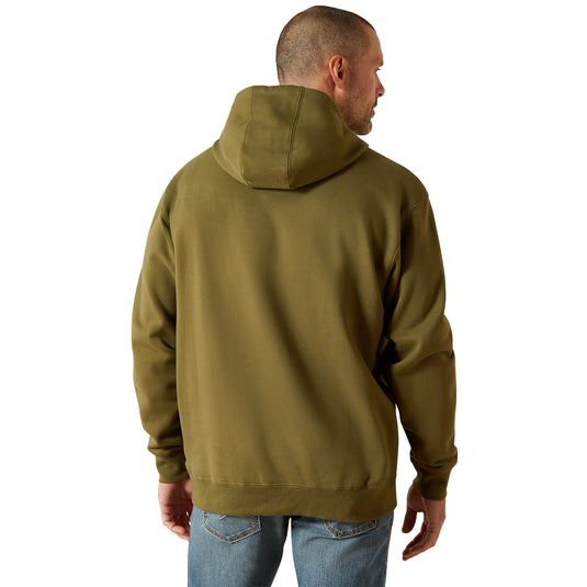 10062501 - Ariat Men's Winter Moss Embossed Logo Hoodie