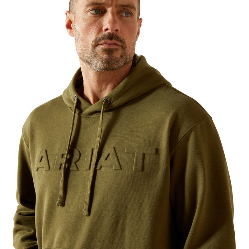 Load image into Gallery viewer, 10062501 - Ariat Men's Winter Moss Embossed Logo Hoodie
